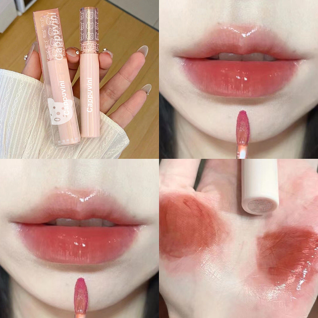 Cappuvini Bubble Lip Glaze Mirror Water Gloss